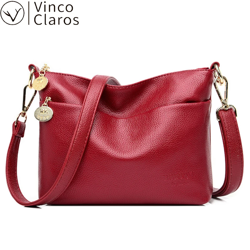 

High Quality Soft Leather Shoulder Bag Cross Body Bags for Women 2020 Purses and Handbags Luxury Designer Casual Satchels Brand