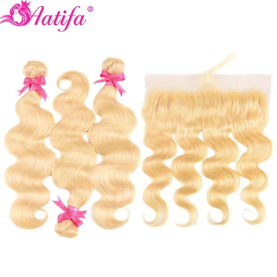 Перуанские волнистые светлые кружевные фронтальные с пряди Remy человеческие