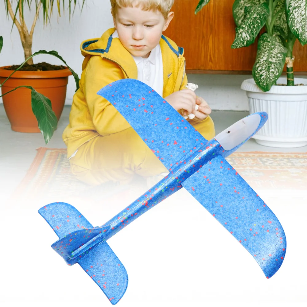 

6pcs Hand Throw Glider Toys Assorted Simulation Aircrafts Shine Flying Toys