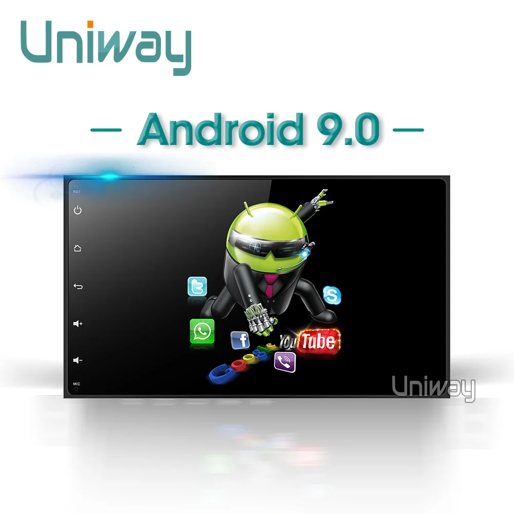 Uniway A17KLL9071 android 9,0 автомобильный dvd навигатор для toyota corolla/auris автомобильный Радио стерео головное устройство навигация
