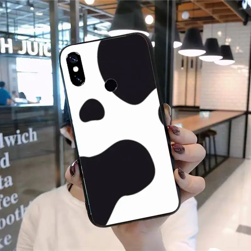

Cow Print Cartoon Black and White Phone Case For Xiaomi Redmi 7 8 9t 9se k20 mi8 max3 lite 9 note 9s 10 pro