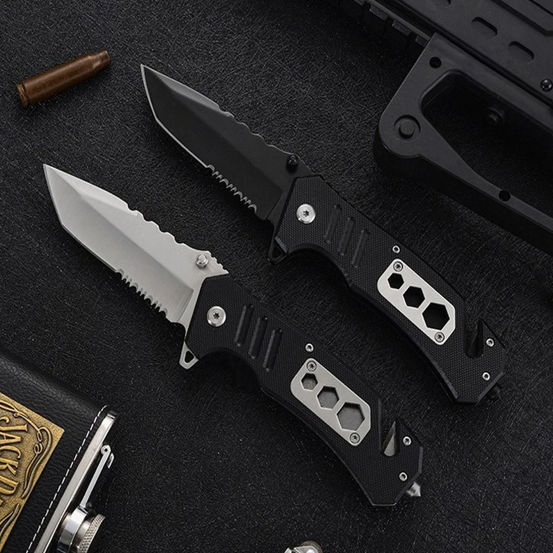 

G10 Handle Folding Knife Outdoor Folding Knife Outdoor Mini Pocket Pocket Folding Knife Survival Knife