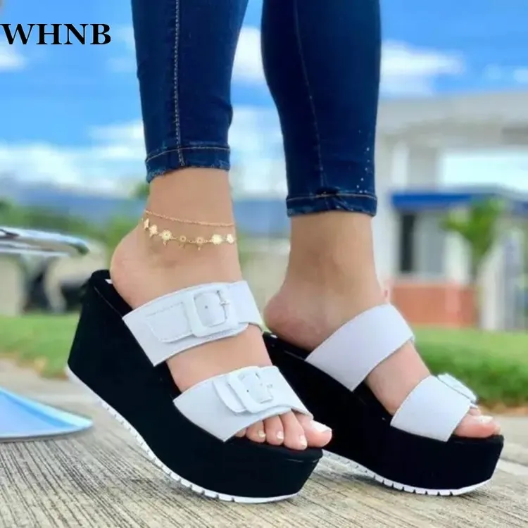 

2021 Summer Woman Casual Shoes Ladies Wedges Woman Fashion Butterfly Female Comfortable Casual Shoes Zapatos De Sandalias