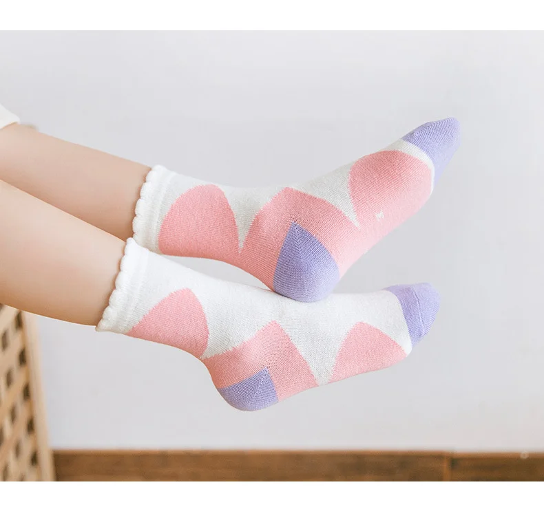 

5 Couples/batch 1 to 10 Years Spring Herf Cute Rabbit Socks on girls Fashion Car Pattern Socks for boys Soft children Socks