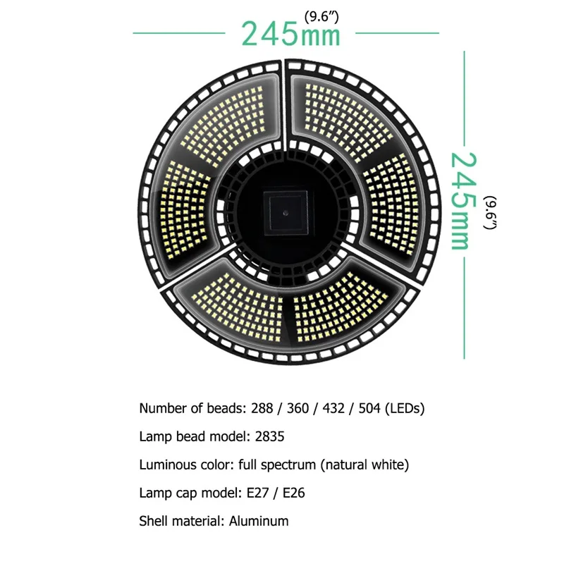 Светодиодная лампа для выращивания растений OUFULA полного спектра роста