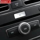 Центральная консоль ESP OFF Button, украшение с блестками, дисковая наклейка, отделка для Mercedes Benz X204 W204 GLK C Class, Стайлинг интерьера автомобиля