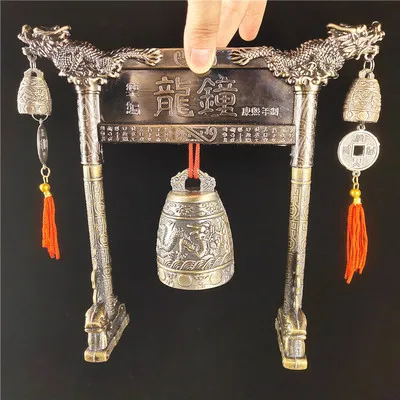

Бронзовый фэн-шуй, настольный буддийский колокольчик, колокольчик, большой колокольчик, даже относится к ручной цепочке, классическое реме...