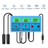 6 in 1 multi parameter water testing meter digital lcd temperature ph ec tds orp temperature bnc probe monitor for aquarium
