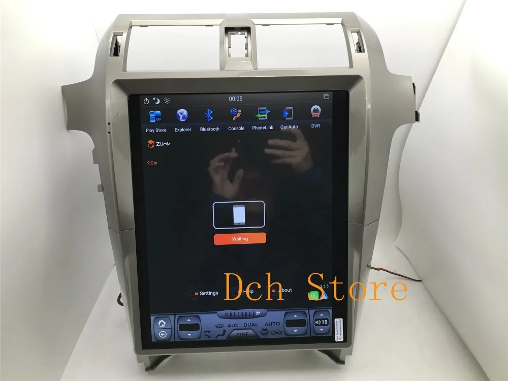 15 дюймов tesla стиль Android 8,1 PX6 автомобильный DVD gps навигация для lexus GX GX400 GX460 радио Поддержка 360