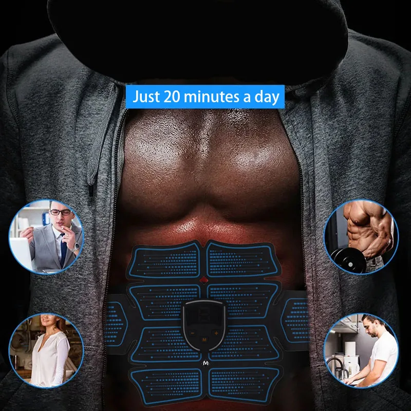 Спортивный развлекательный Вибрационный пояс тренажер Ab Ems тонер фитнес