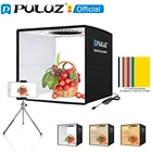 PULUZ Photo Studio Box 25 30cm Photo Light Box Складное кольцо для фотографий Светодиодная панель Коробка для палатки для стрельбы Набор с 6 12 цветами