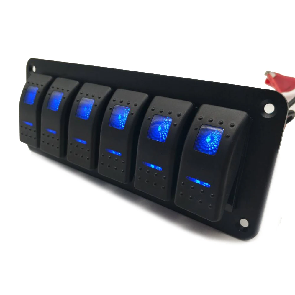 Лодочный кулисный переключатель панель выключатель + морской 12 24 В