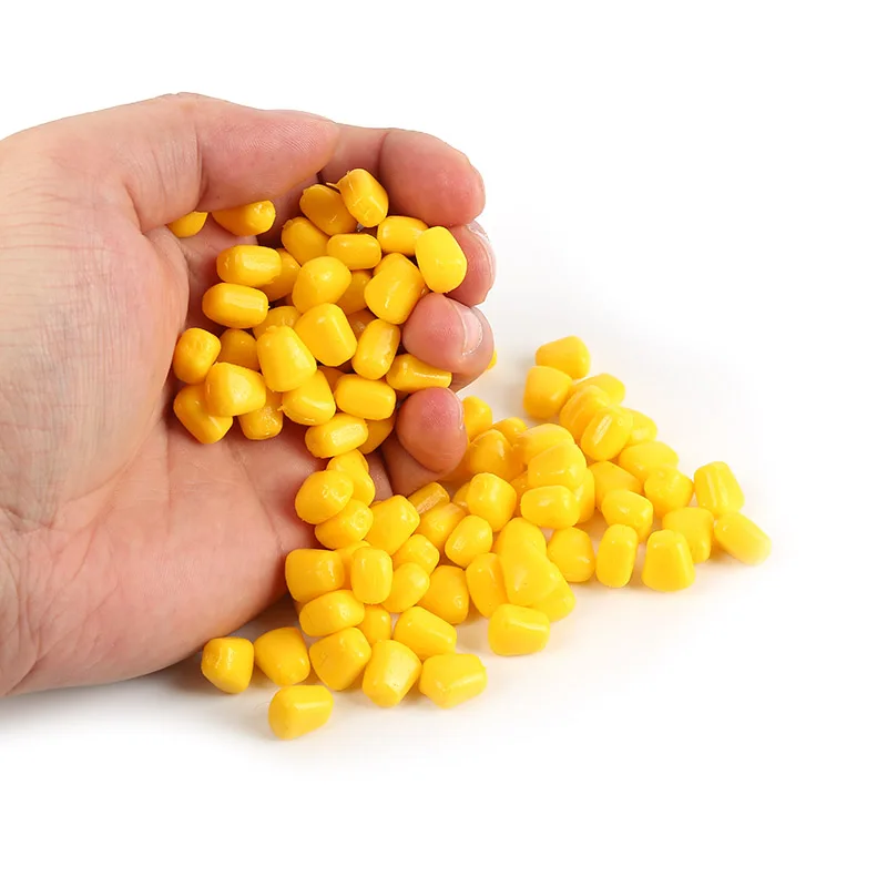 100 шт. приманка в виде кукурузы для ловли карпа силиконовая мягкая пластиковая