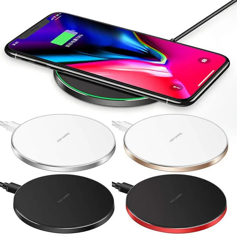 Беспроводной Зарядное устройство Qi 5W 7 5 W 10W зарядки совместим с iPhone Xs MAX/XR/XS/X/8/8 Plus