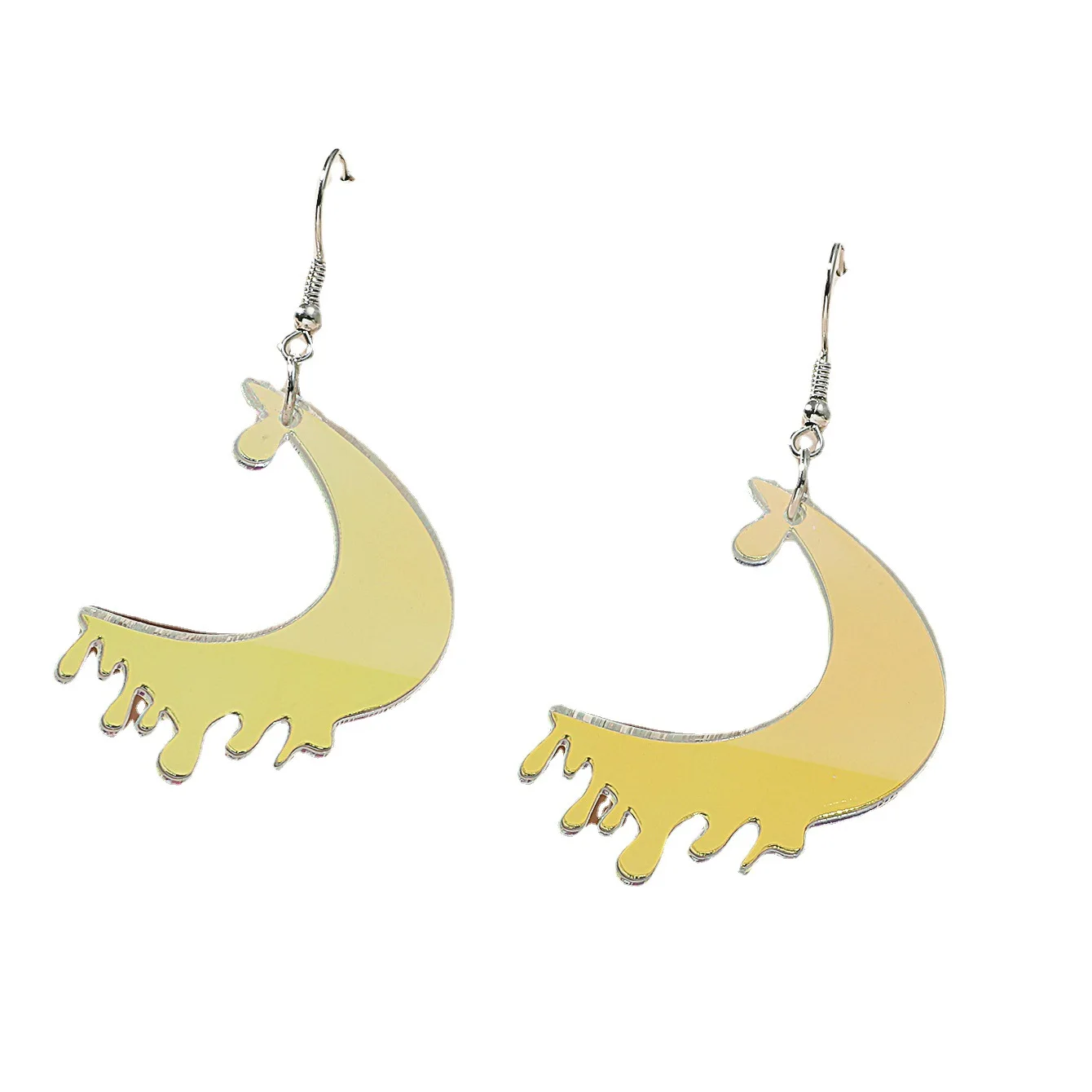 

Halloween Gothic Tears Moon Earrings for Women Acrylic Creative Statement Earrings Fashion Jewelry Change Color Accessories Punk