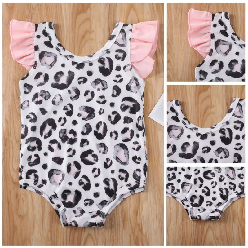 

Summer Newborn Infant Baby Girls Leopard Swimsuit Swimwear Bikini Swimming Suit