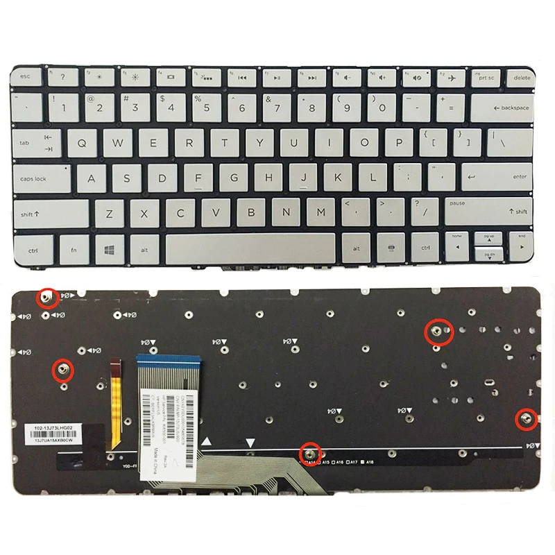 Сменная Клавиатура для ноутбука с американской раскладкой hp Spectre x360 13 4000 4100