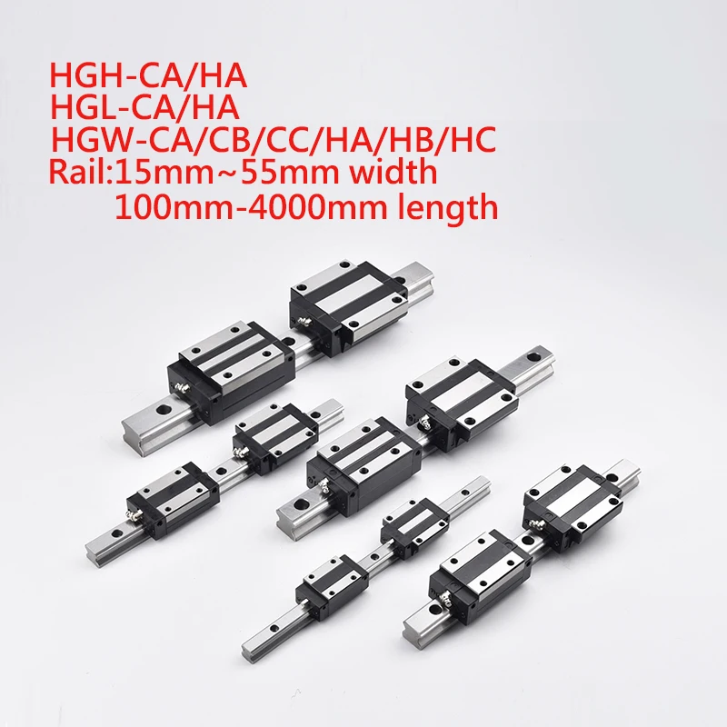 Квадратный Блок Hgr15 hgr20 HGH15CA HGH20CA гладкие Линейные направляющие для деталей