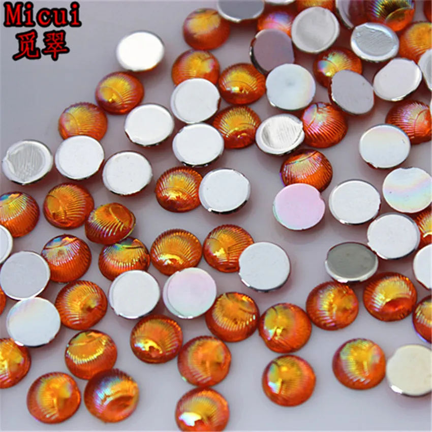Micui 100pcs 6mm Colorful Round Acryl Non Hot Fix Rhinestones Crystal Nail Art For Appliques Wedding DIY Craft MC49 | Дом и сад