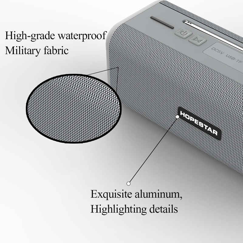 Портативная Bluetooth-Колонка HOPESTAR T9 портативная внешняя антенна с сабвуфером TWS