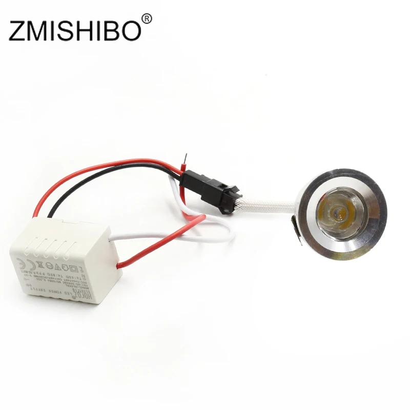 ZMISHIBO-Mini foco LED de luz descendente, lámpara de aluminio blanco cálido/frío, 100V-240V, 1 pulgada, 27mm, accesorios de iluminación para armarios
