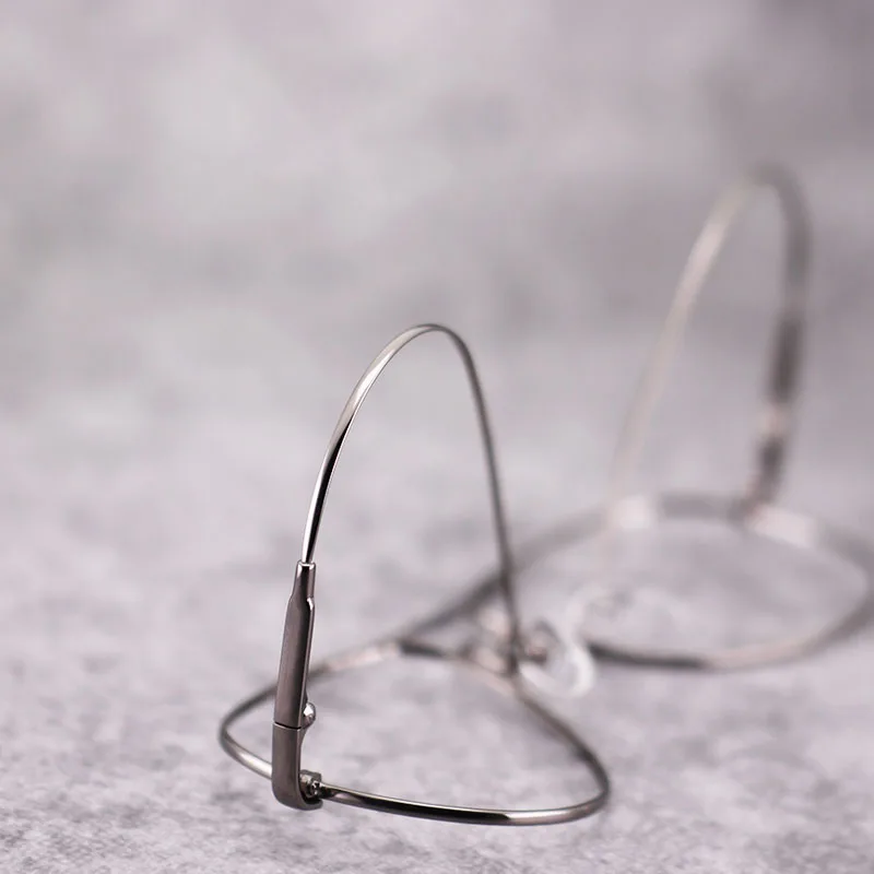 Vazrobe Memory Aviation Eyeglasses Frame Men Women Vintage Glasses for Man Spectacles Prescription Myopia Diopter Eyeglass 9g