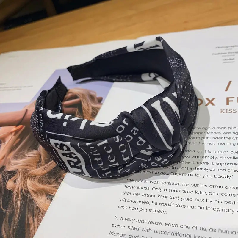 Fashion Girl Retro Accesorios Para El Cabello Women Wide Knotted Hairbands Velvet Headband for Brand Designer Hair Accessories | Детская