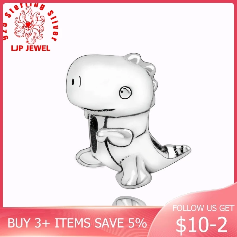 2019 настоящие бусины подвески динозавра подходят для оригинальных браслетов Pandora