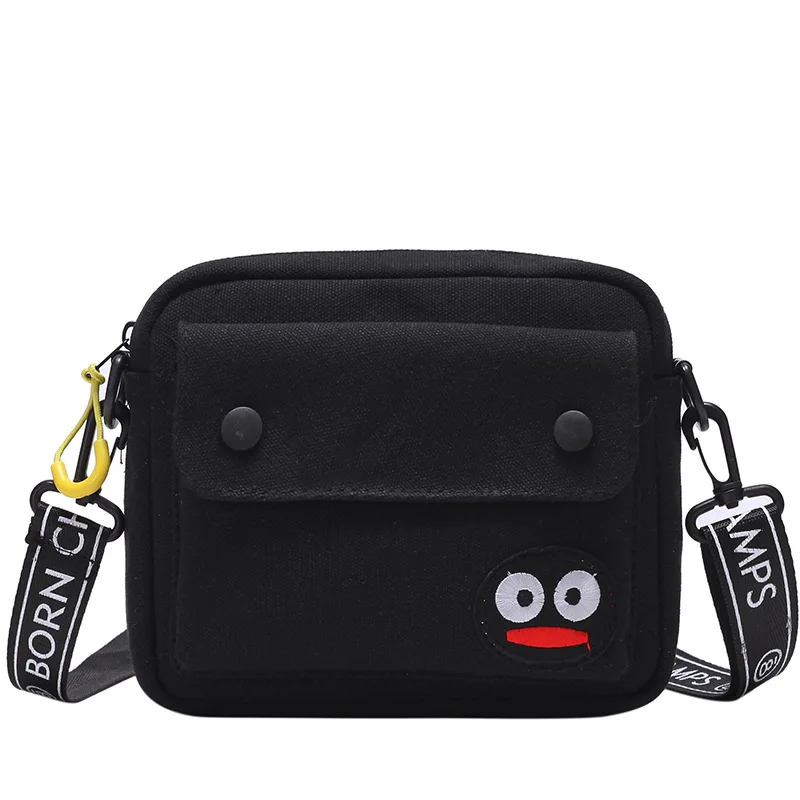Холщовый стерео небольшой квадратный мешок губы-сосиски Монстр лицо плечо