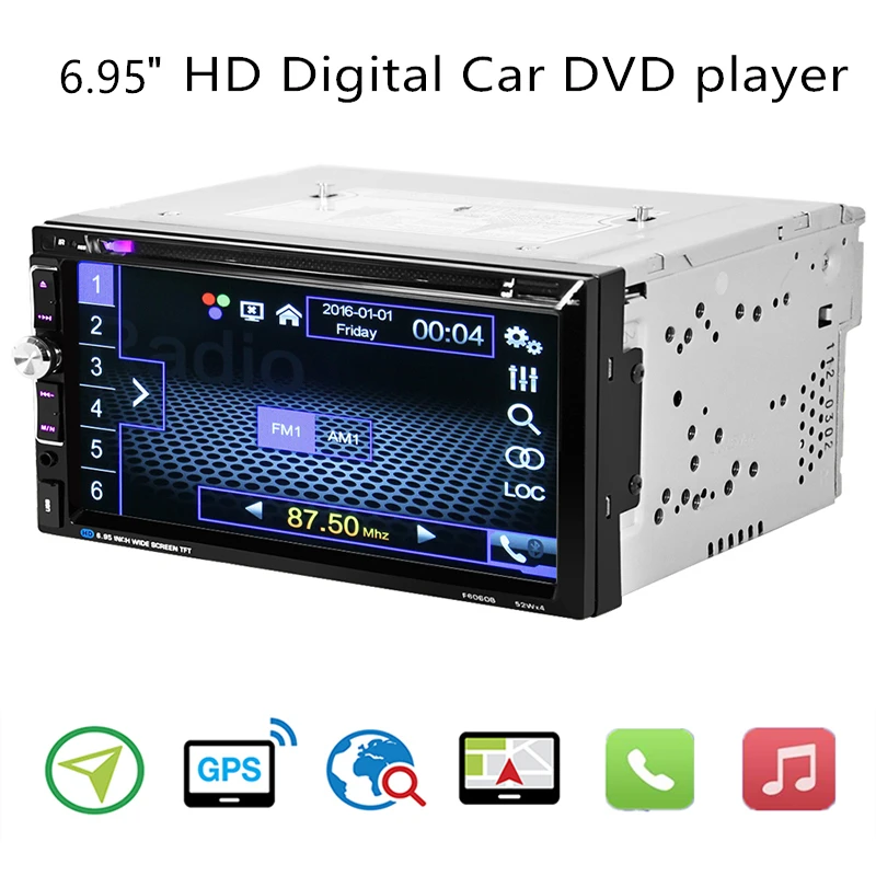 6 95 &quotHD 2 DIN Авторадио мультимедийный плеер Android универсальный авто стерео
