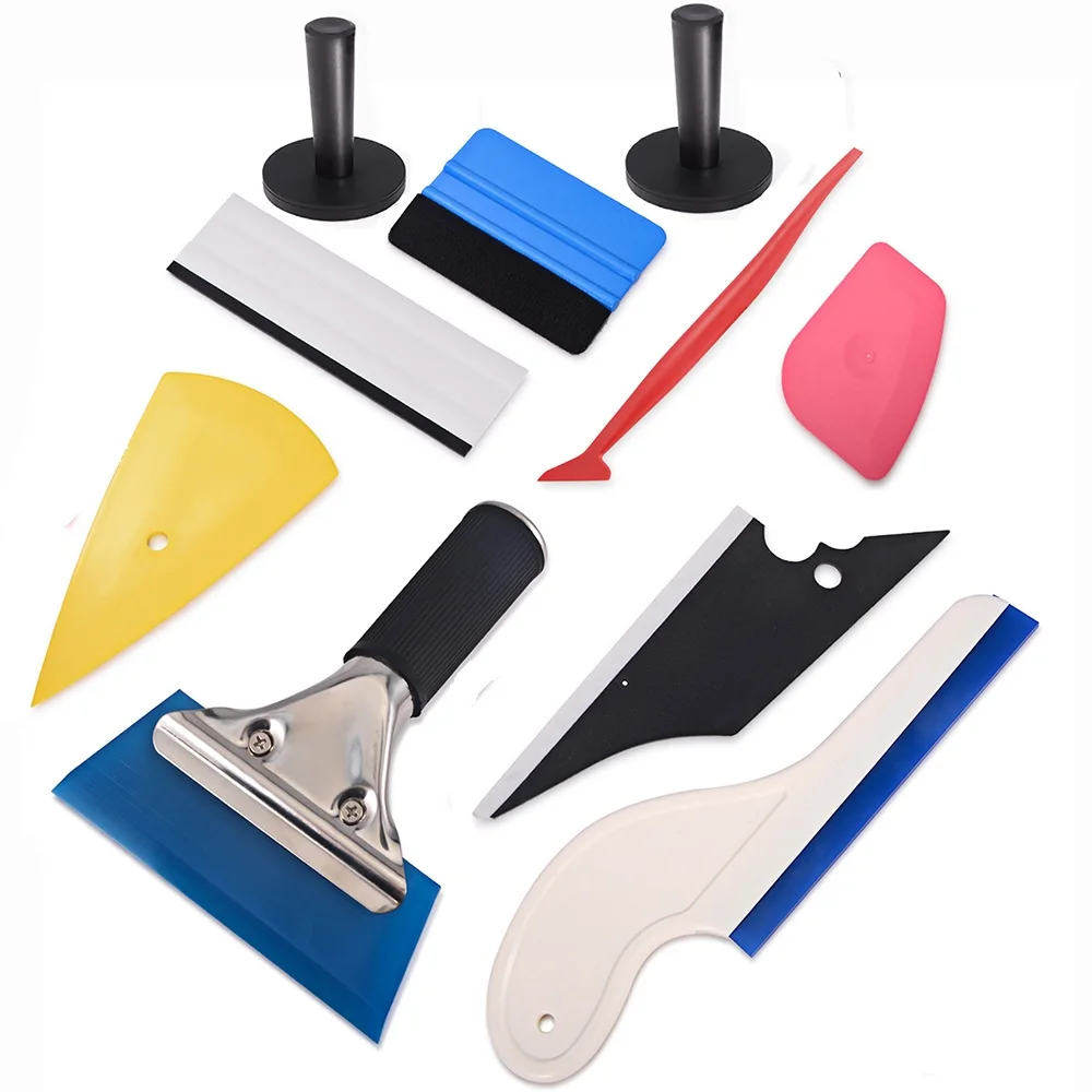 EHDIS автомобильный тонировочный скребок для окон магнитные держатели виниловая