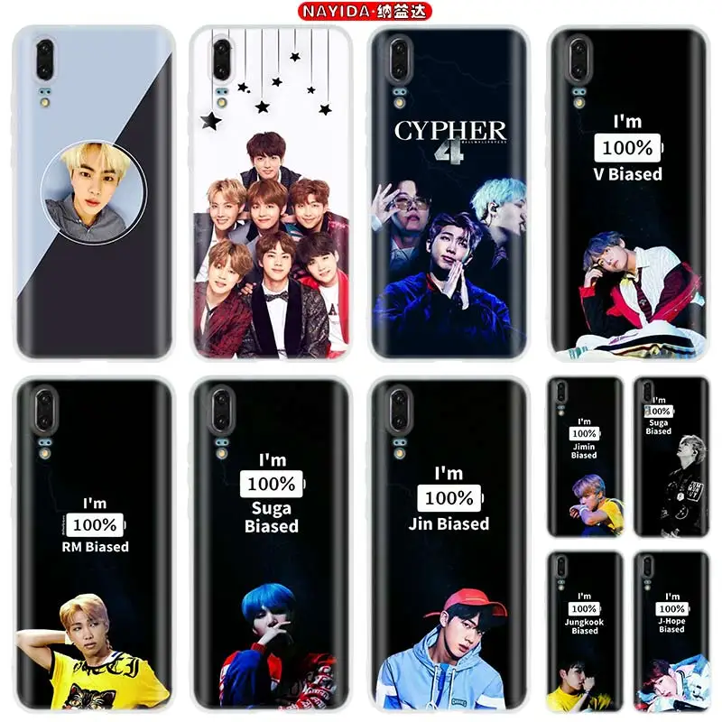 Роскошные Силиконовые мягкие чехлы для Huawei P50 P40 P30 P20 Pro P10 Lite P Smart Z 2020 2019 Rap RM JIMIN JIN