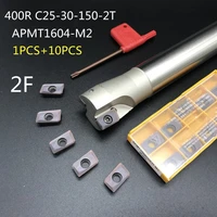 10pcs apmt1604 m2 1pcs 25mm milling cutter bap400r c25 30 150 2t machining center tool holder carbide insert lathe cutter
