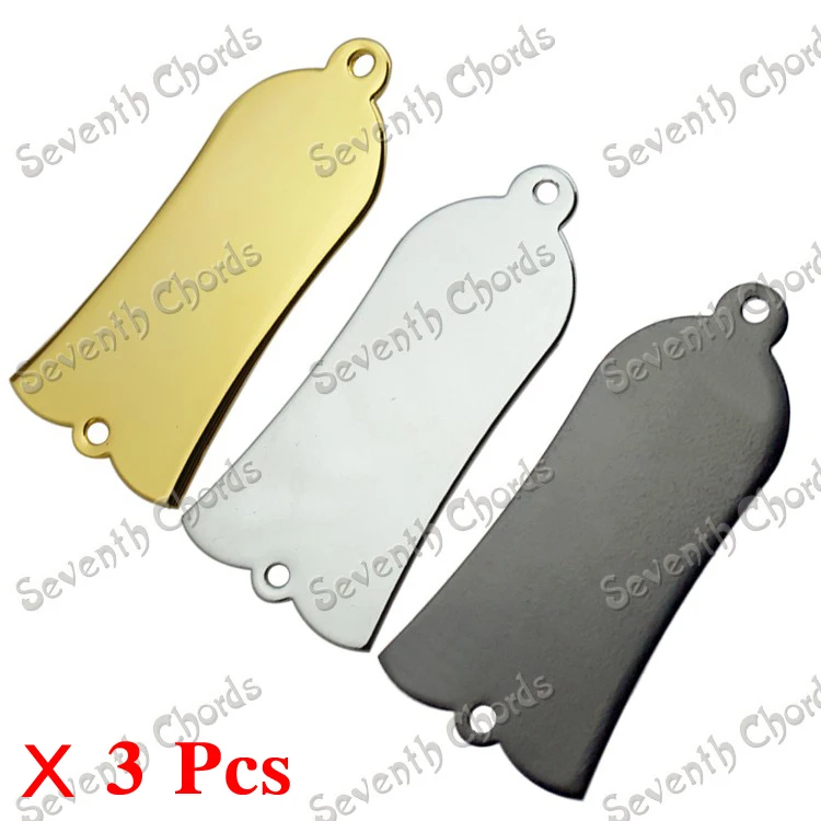 

3 Pcs/Pack Metal 2 hole Truss Rod Cover Plate For Bass Guitar -NH-01 - Chrome Black Golden For Choose