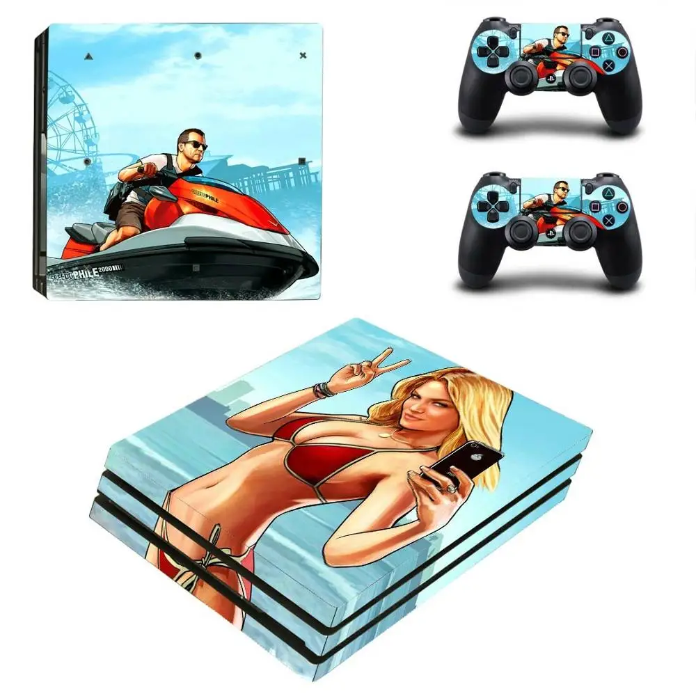 Стикеры Grand Theft Auto V GTA 5 PS4 Pro стикеры Play station 4 наклейки для PlayStation чехлы консолей и