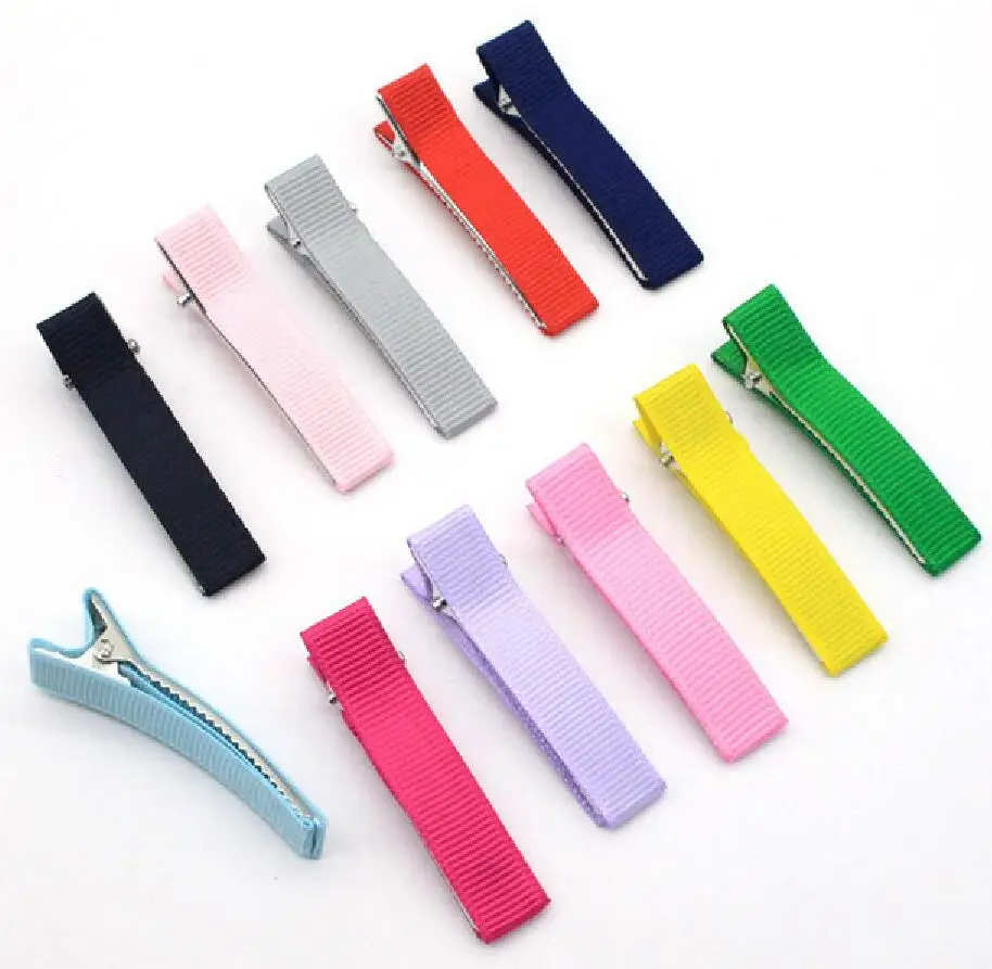 Двойной зажим крокодил все покрытия лента с подкладкой 4 8 см шпильки для волос