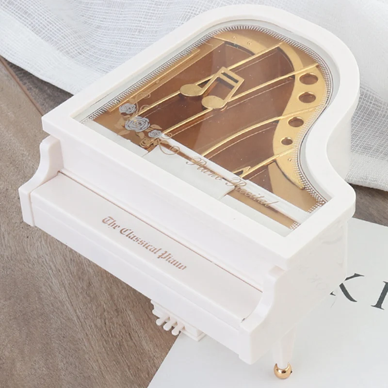 Музыкальная шкатулка винтажная мелодия форма пианино аксессуары для украшения