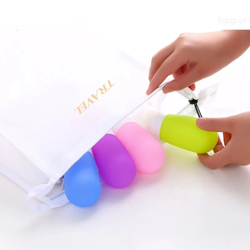 Модные Силиконовые бутылки для путешествий контейнер косметического шампуня