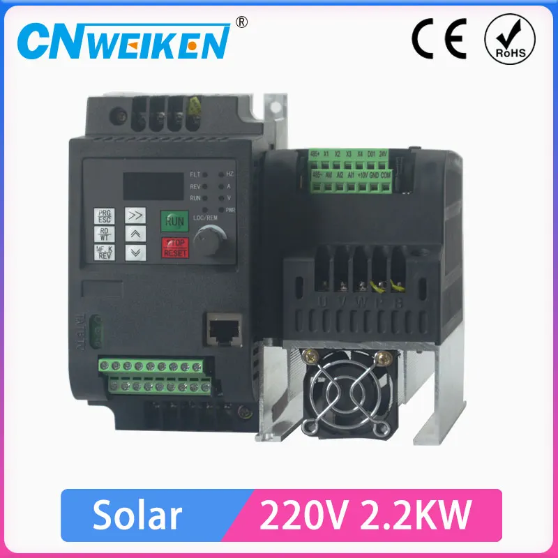 Солнечный инвертор 220 кВт в однофазный универсальный привод частоты VFD