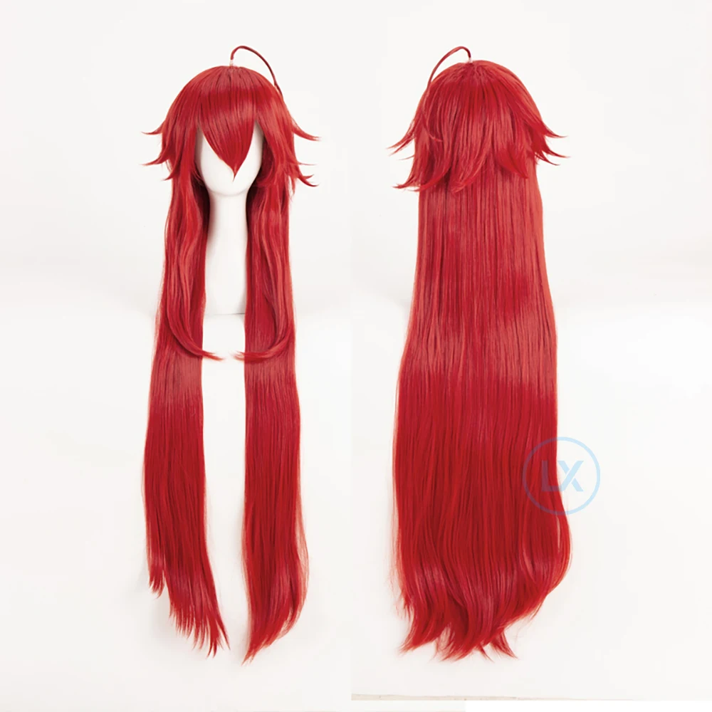 Парик для косплея аниме старшей школы DxD Риас гремори длина 100 см винно-красный