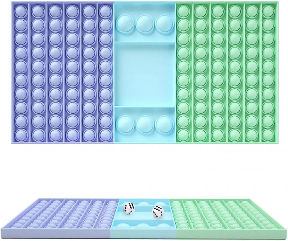 Rompecabezas Rectangular de gran tama&ntilde;o para ni&ntilde;os, juegos de mesa familiar de escritorio de colores del arco&iacute;ris, regalo para ni&ntilde;os-3