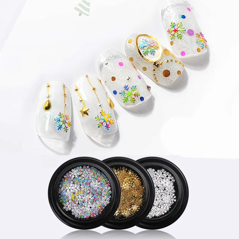 Дизайн ногтей seq бумага для дизайна на Рождество и зиму блестки рождественскую