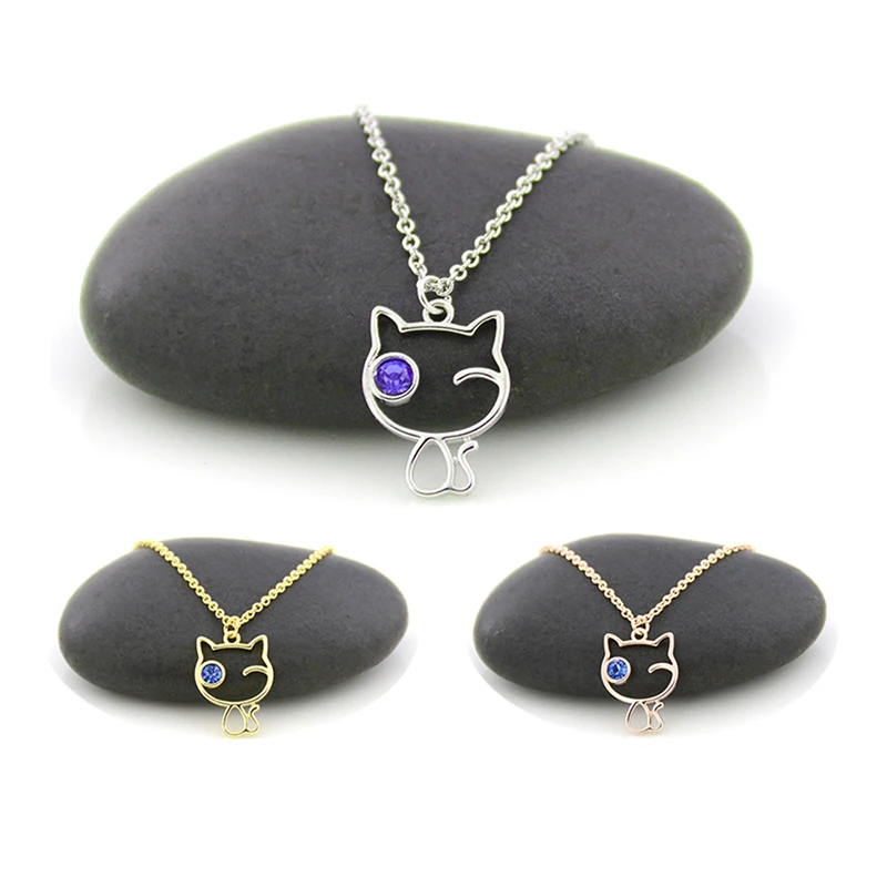 Женское ожерелье с подвеской в виде кота 1 шт.