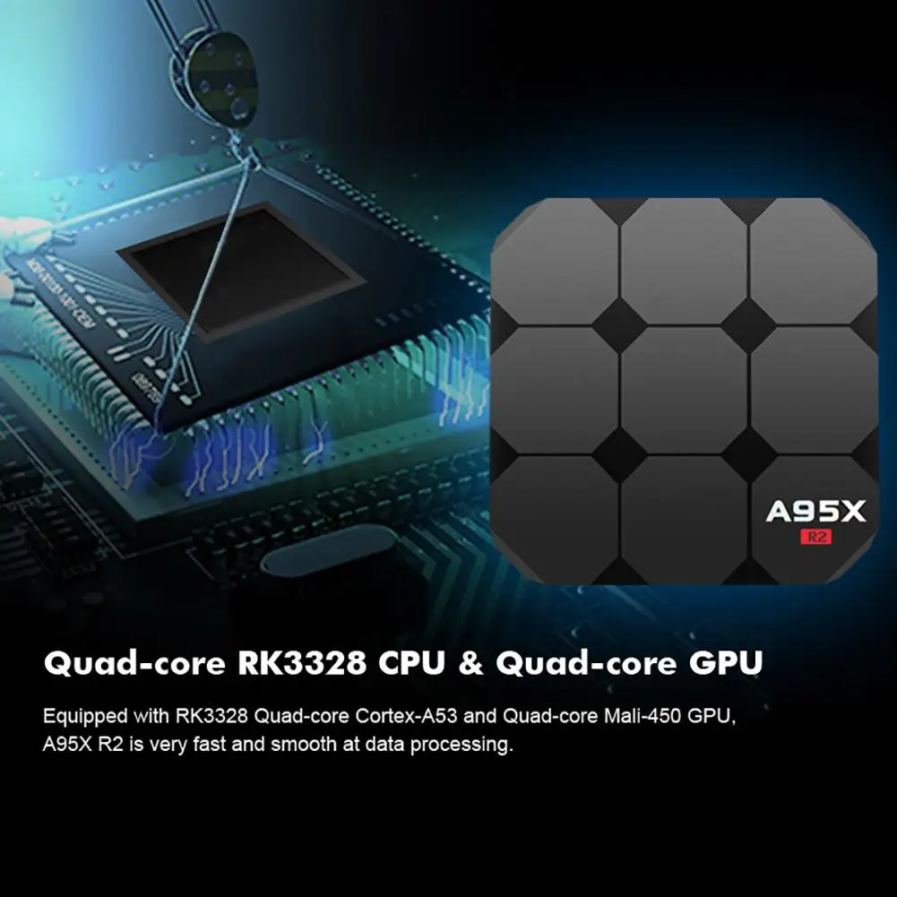 A95X R2 Smart tv Box для Android 7 1 четырехъядерный 2 + 16 Гб 4K HD WiFi медиаплеер|ТВ-приставки и