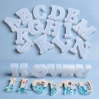 Форма силиконовая для эпоксидной смолы с надписью сделай сам, мягкая молд с заглавной буквой для сделай сам, УФ-полимера, алфавита от A до Z, инструмент для изготовления ювелирных изделий