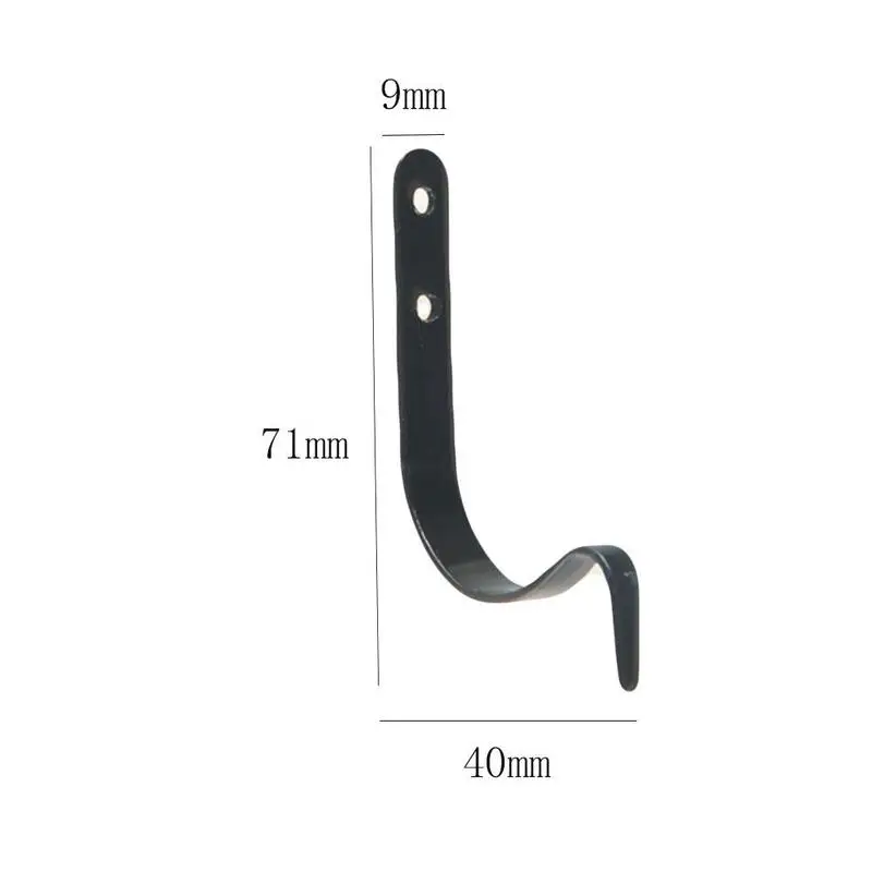 

B-381 metal hook J hook paint black hook 71mm bag hook painting hook clothes hook