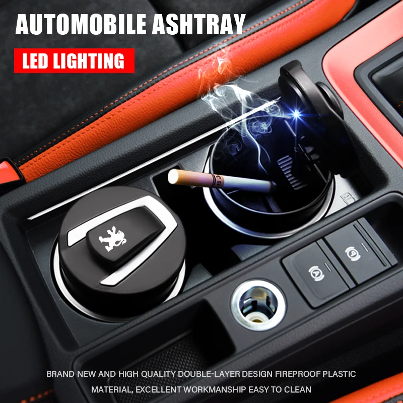 Автомобильная пепельница светодиодный светильник кой для сигарет сигар дыма