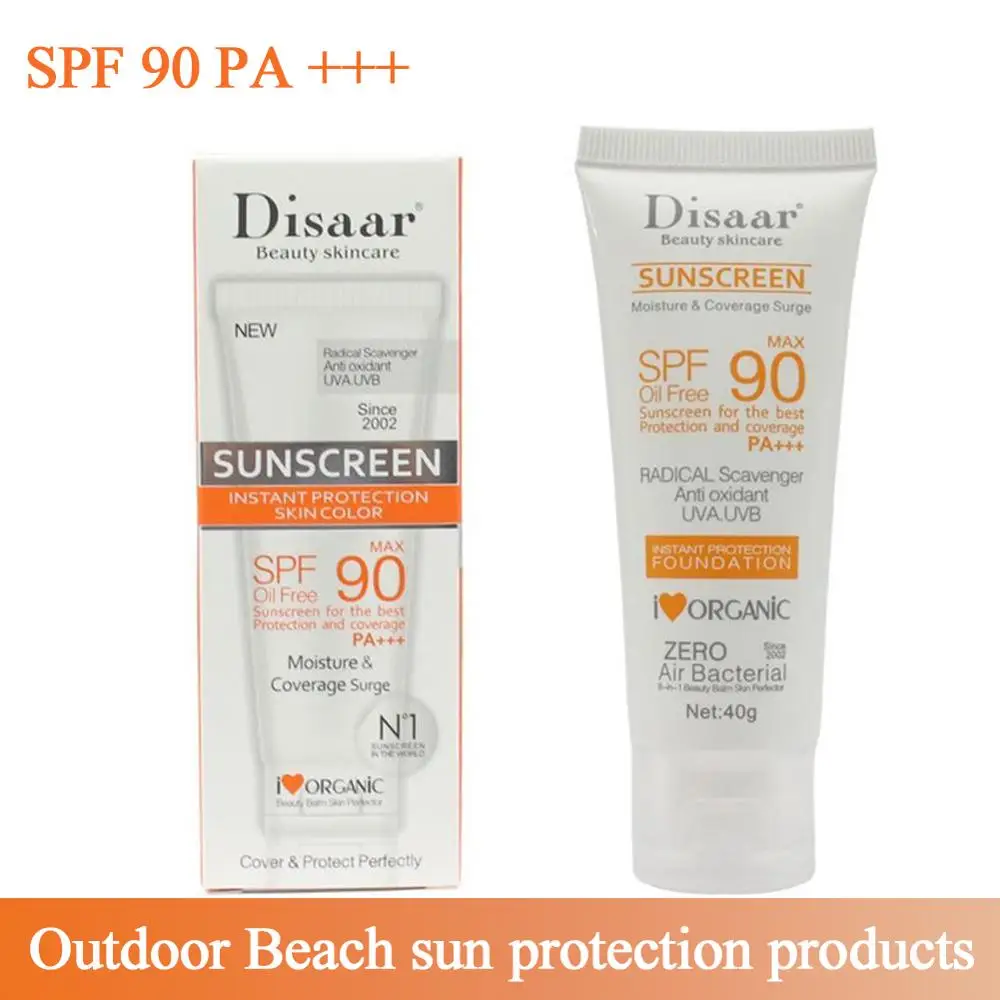 SPF90 PA+++ солнцезащитный крем для лица, водостойкий солнцезащитный крем от пота, изоляционный увлажняющий защитный крем для кожи, дневной крем