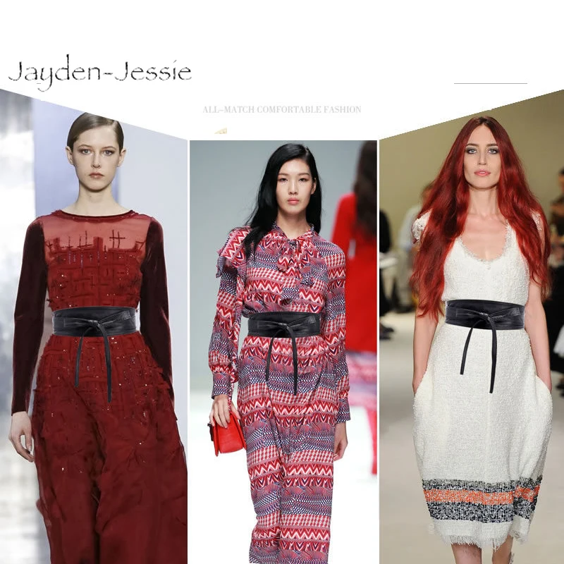 2019 простой широкий пояс Одежда Бант аксессуар галстук юбка эластичный женский