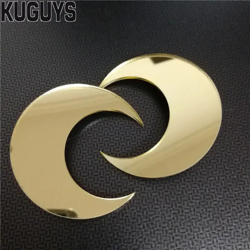 Stud Earring KUGUYS модные ювелирные изделия Oorbellen акриловые Золотые Зеркальные серьги для женщин Pendientes винтажные Звезды Луна висячие серьги DJ DS Brincos - Окраска металла: Stud Earring